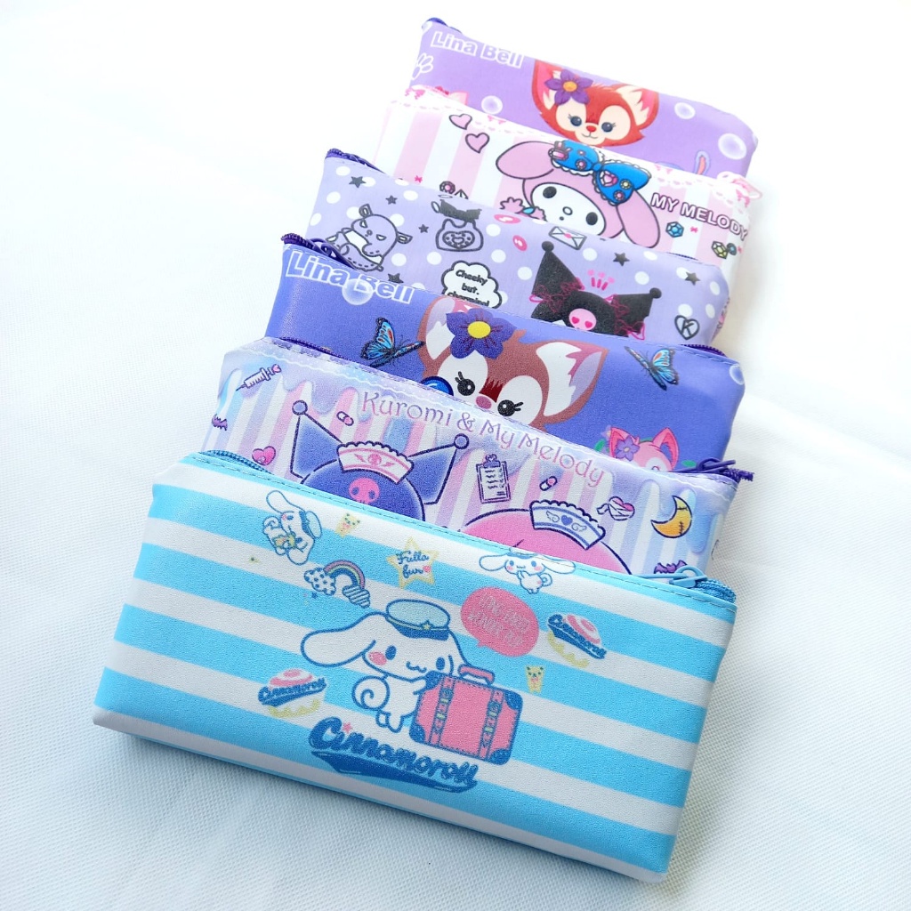 

Souvenir ultah Kotak Pensil Karakter Kuromi Tempat Pensil Ukuran Medium Kuromi