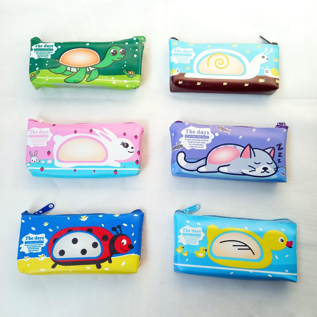 

Untuk anak Kotak Pensil Lucu Tepak Pensil Medium Size Zipper Bag Gambar Pet Of The Days