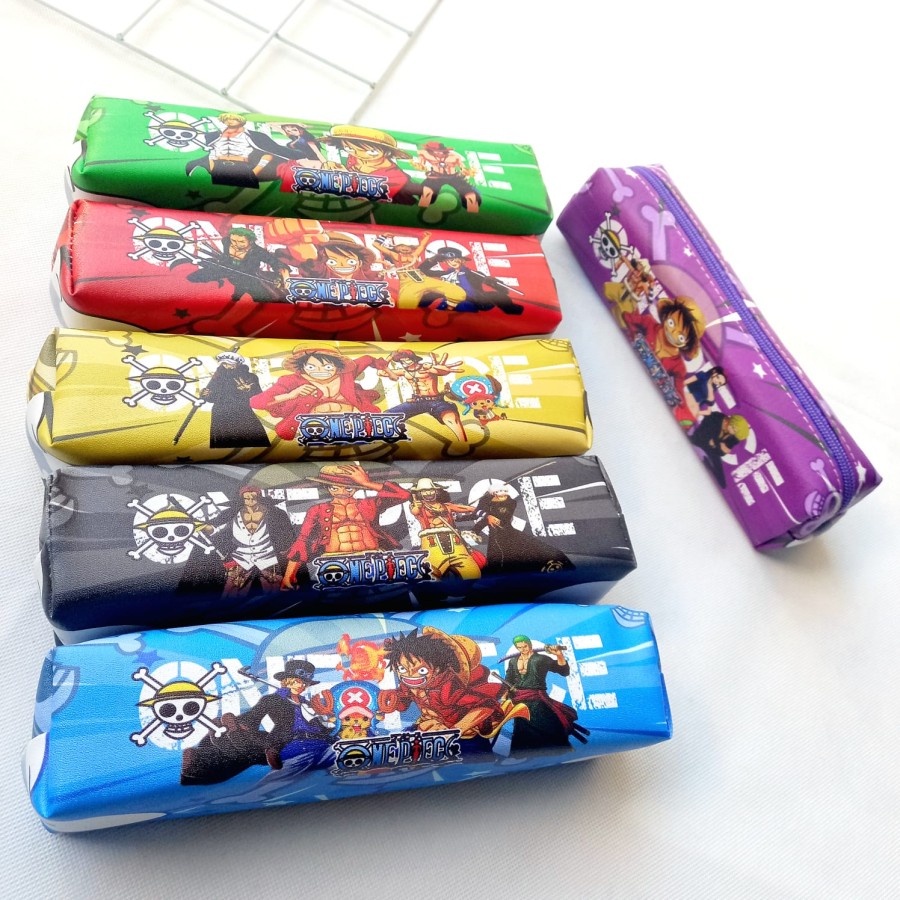 

Untuk anak Kotak Pensil Karakter One Piece Tempat Pensil Zipper Kartun Unik