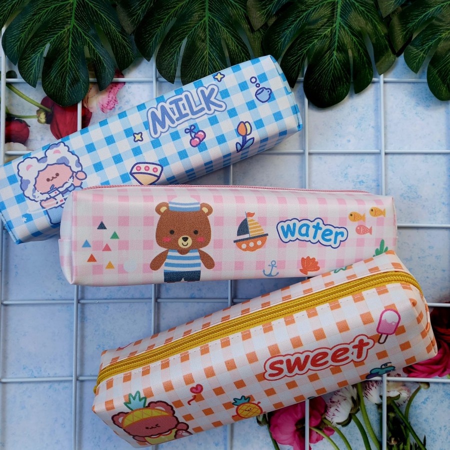

Untuk anak Kotak Pensil Motif Beruang Lucu Tempat Pensil Gambar Kotak Kotak Unik