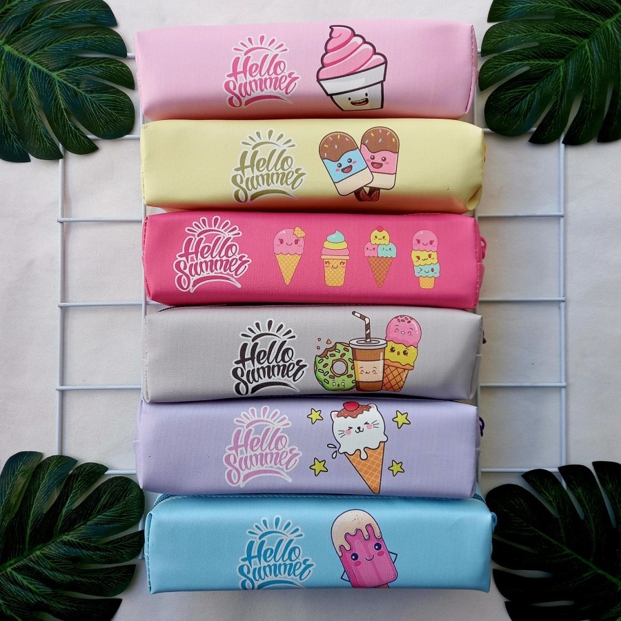 

Untuk anak Kotak Pensil Mini Case Lucu Motif Ice Cream Tempat Pensil Unik