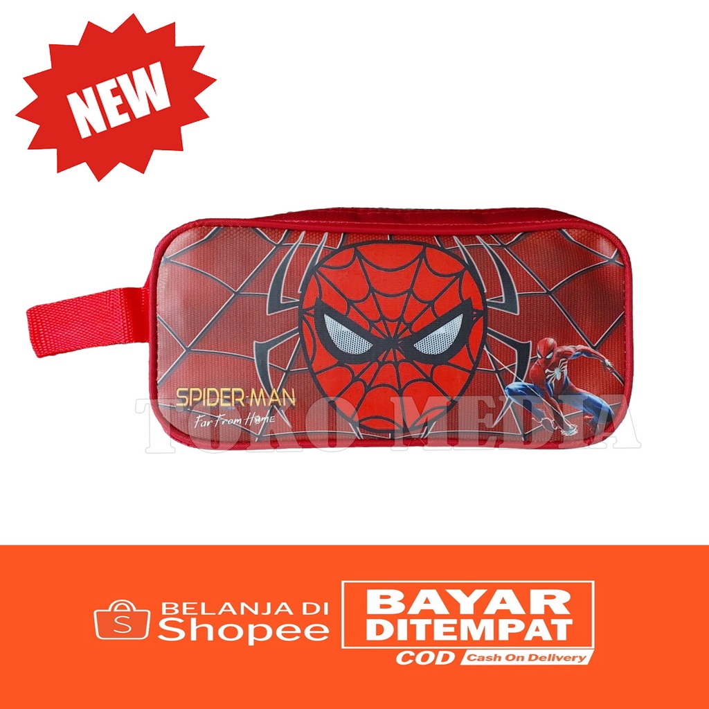 

Untuk anak TOKO MEDIA NEW!! Tempat Pensil anak Bentuk Kotak Dengan Tali Gantung Karakter Kartun Populer lucu favorit Bahan PREMIUM QUALITY Gambar SPIDERMAN