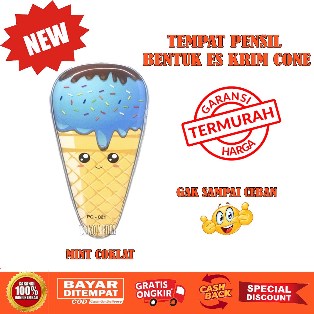 

Untuk anak Tempat Pensil Mika Bentuk Es Krim Cone