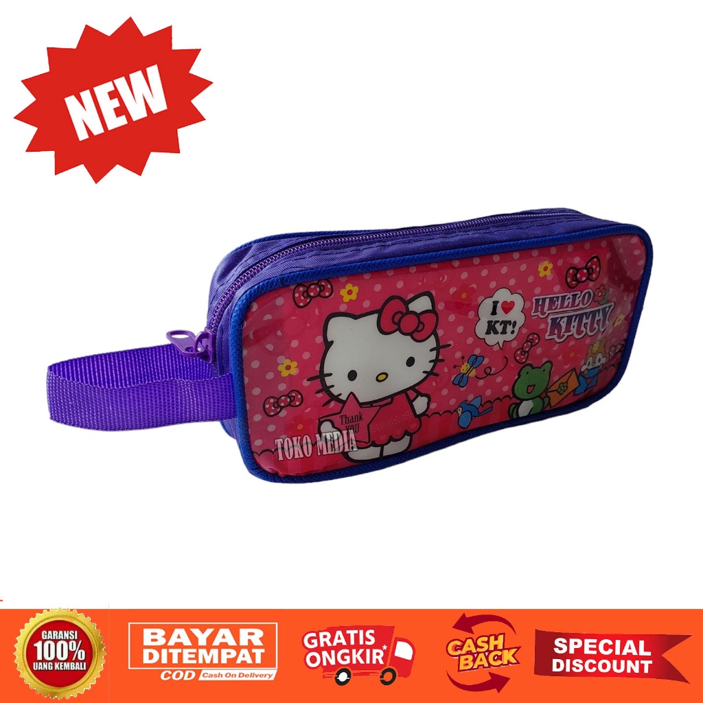 

Untuk anak Kotak Pensil Karakter Bahan Tebal Kucing