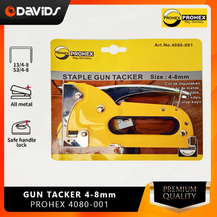 

Staples Tembak Gun Tacker Stapler Setaples Jok Motor Prohex 4080001