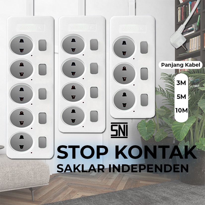 Stop Kontak Kabel Independen Saklar On Off / Stop Kontak Kabel Switch On Off