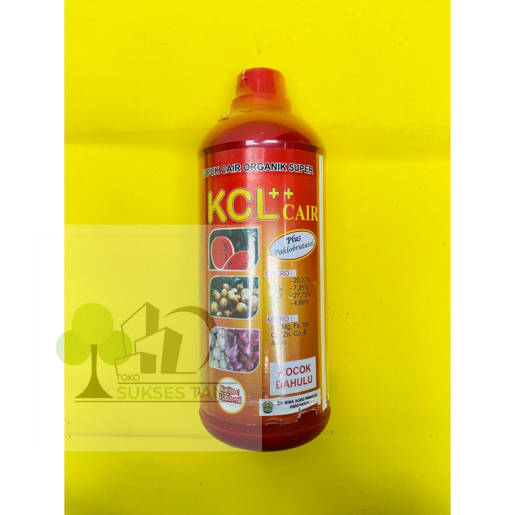 Pupuk Cair Organik super Bio KCL KCL Cair 1 Liter Bina Agro Mandiri