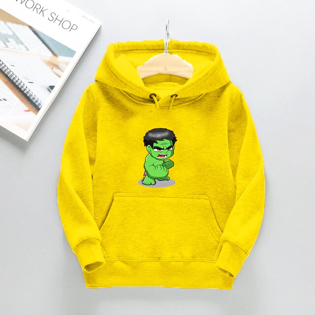 Hoodie Hodie OOTD Anak Laki Laki Perempuan HULK avenger Umur 1 2 3 4 5 6 7 Tahun Murah