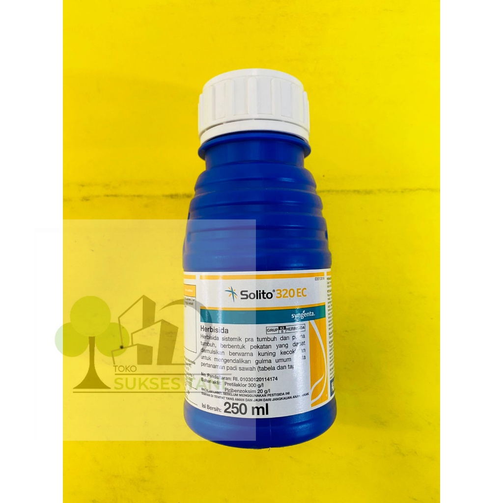 Herbisida sistemik pra & purna tumbuh SOLITO 320ec  kemasan 250ml dari syngenta