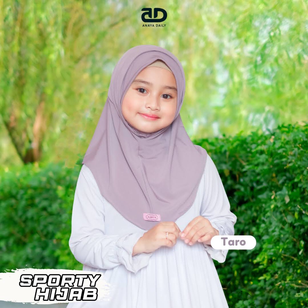 ANAYA - HIJAB SPORTY olahraga lubang masker ANAK MOM