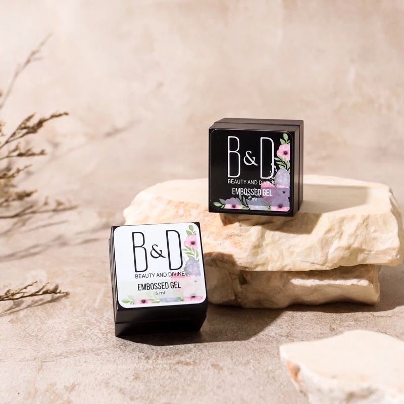 B&D EMBOSSED GEL NAIL ART /PAINTING  EMBOSS KUKU