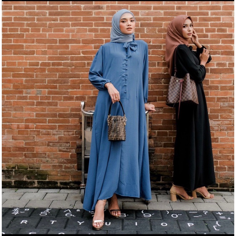 KELLY DRESS / DRESS MUSLIM / GAMIS CRINKLE