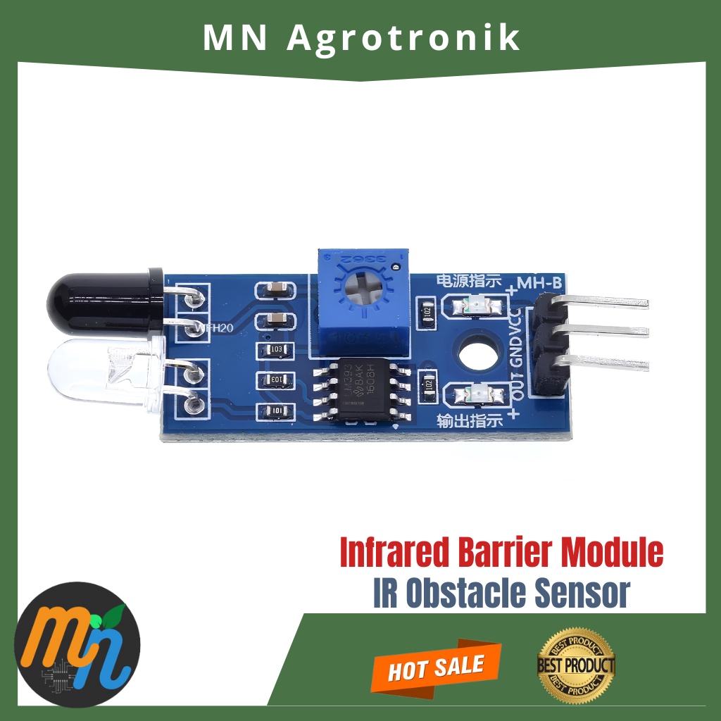 INFRARED BARRIER OBSTACLE SENSOR HALANGAN RINTANGAN MODULE