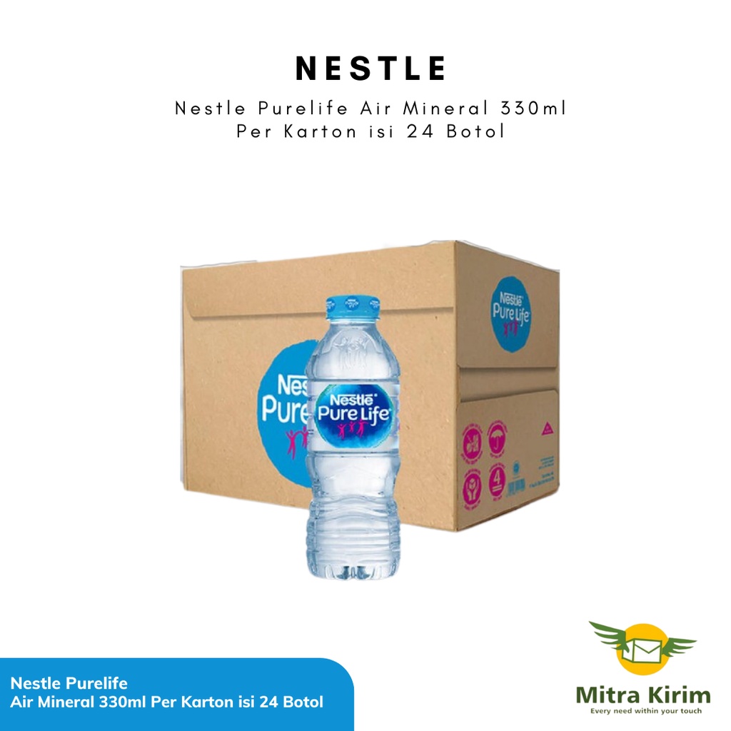 

Nestle Air Mineral 330ml Per Dus isi 24 Botol