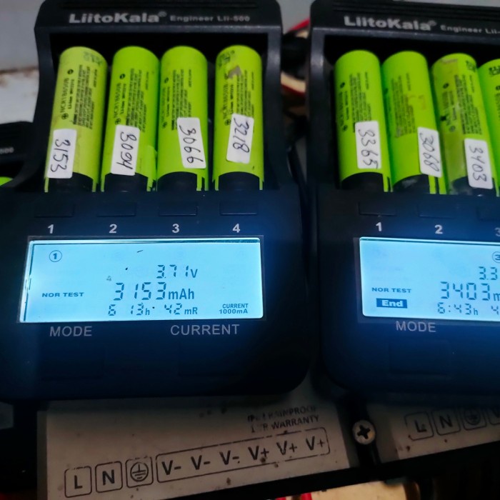 NCR panasonic. kapasitas 3000 Smpy 3400 mah