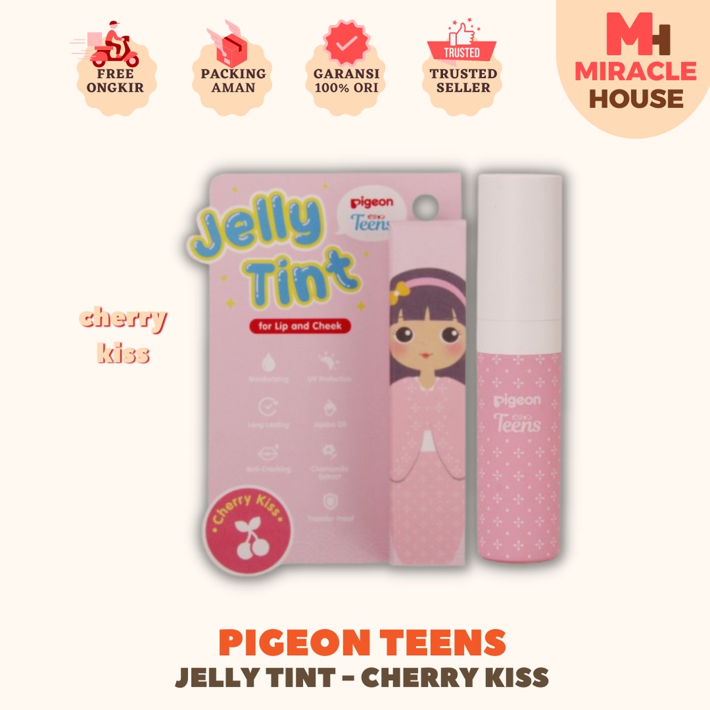 PIGEON TEENS Jelly Tint Naomi - Cherry Kiss - BPOM