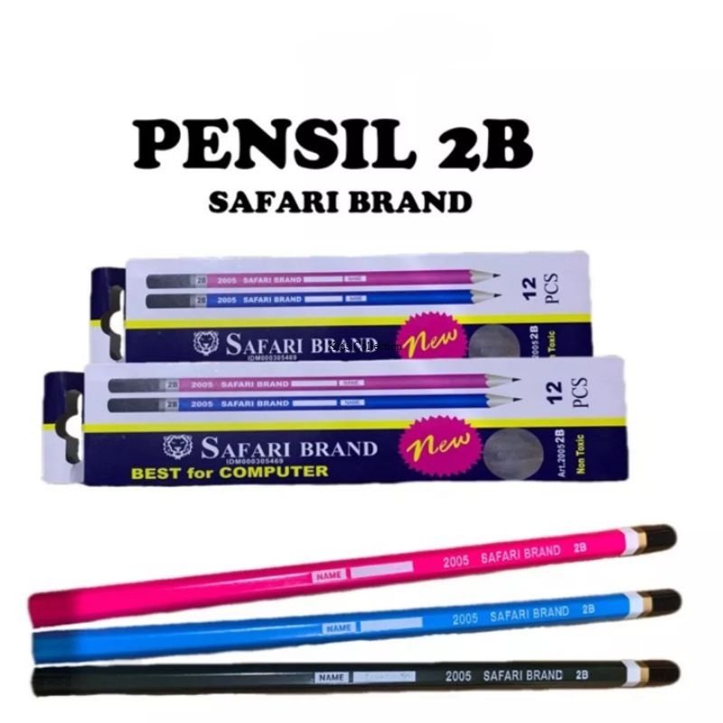 

NEW PENSIL 2B Safari Brand WARNA, Best For Computer!!!