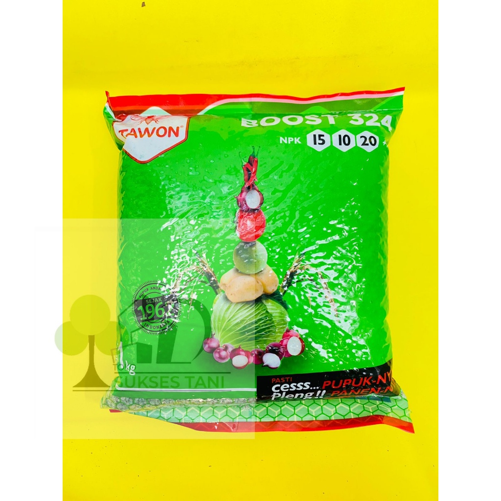 Pupuk NPK 15 10 20+TE Boost 324 isi 5kg dari Cap Tawon