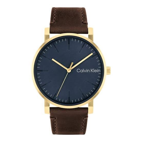 Original 100% CALVIN KLEIN 25200261 Slate Jam Tangan Pria Analog Brown Leather Strap Garansi Resmi 2
