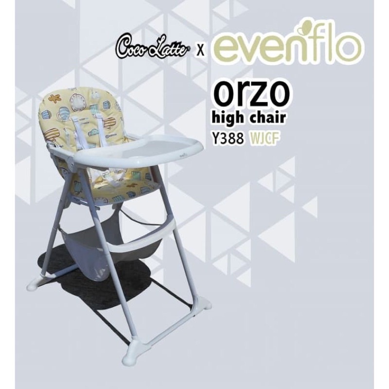 HIGH CHAIR KURSI MAKAN BAYI COCOLATTE X EVENFLO ORZO