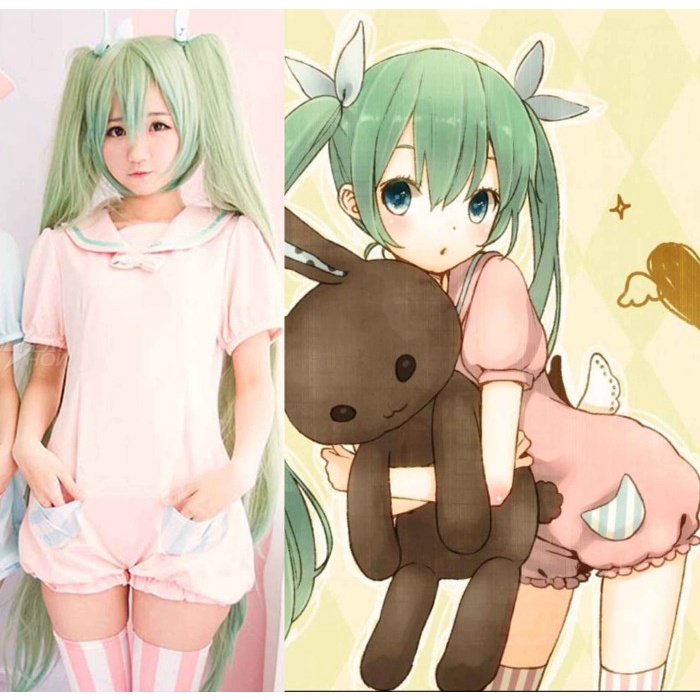 sweet sailor miku costume pink kostum cosplay