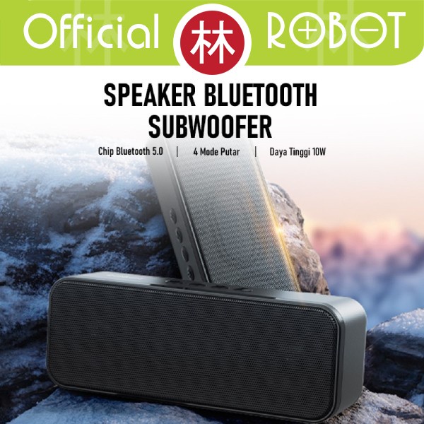 Terlaris ✨-Robot RB520 Speaker Bluetooth 5.0 Portable Audio Wireless Super Bass - Robot RB520
