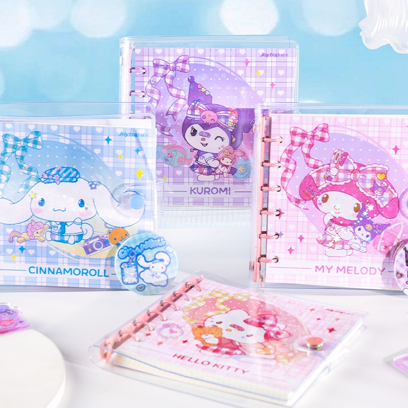 

Binder sanrio license note cover transparant PVC / Notebook diary kartun cinnamoroll kuromi melody joytop