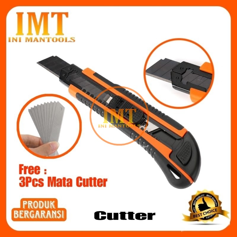 

Kapusi Cutter Hitam FREE 3pcs Mata Cutter K-8747