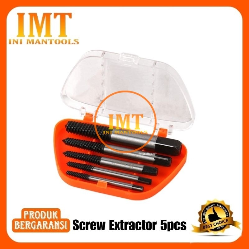 Kapusi Screw Extractor 5pcs /Mata Pembuka Baut Patah 5pcs K-3687