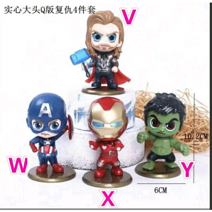 Action figure the Avengers Marvel miniatur chibi - W