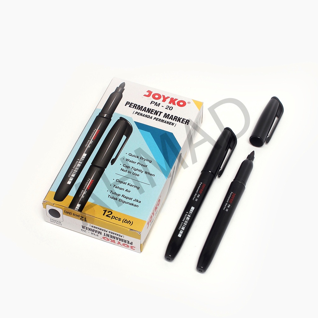 

JOYKO - Spidol Permanent Marker Joyko PM-20 Hitam - Pcs