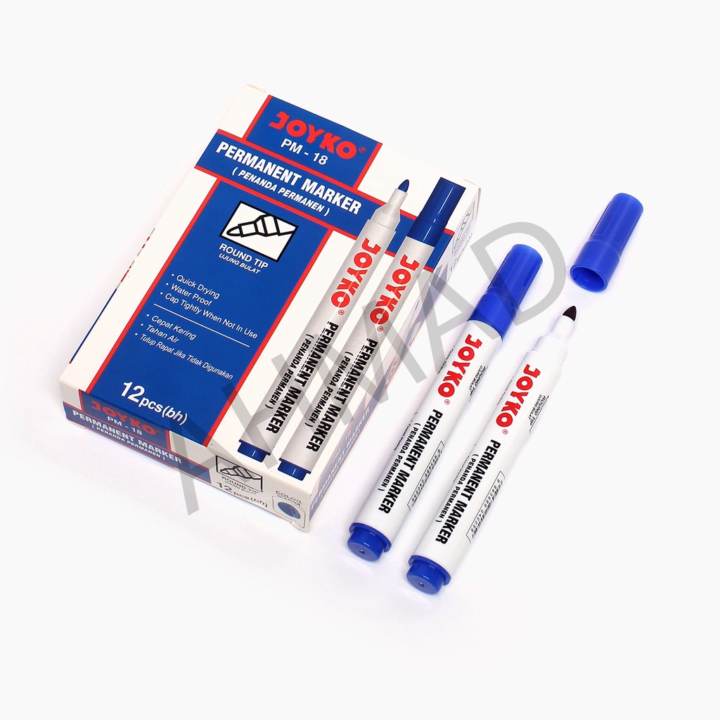 

JOYKO - Spidol Permanent Marker PM-18 Biru - Pcs