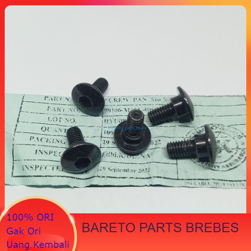 90106-MM4-000 Baut L Sayap Tangki Screw Pan 6X14 CB 150 R Old LED Cbr  Cover body L baut 10