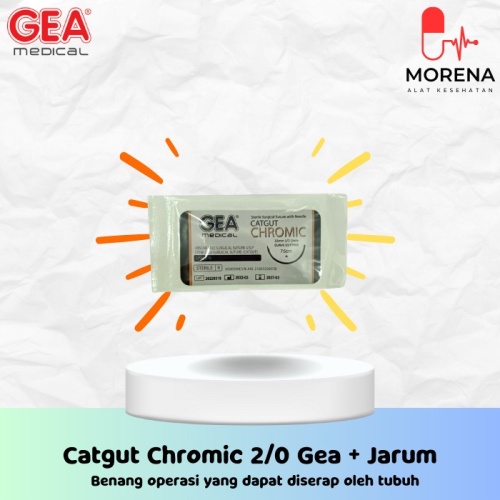 GEA - Catgut 2/0 Chromic + Jarum Gea