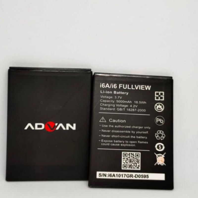 BT Baterai Battery Advan Model 5501 I6A I6-Full View Original & Double Power M-COM