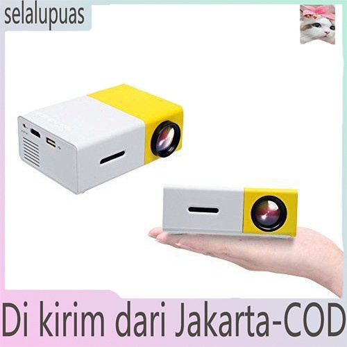 New Mini Proyektor YG300 Proyektor LED Portabel Mini Projector Bioskop Bio