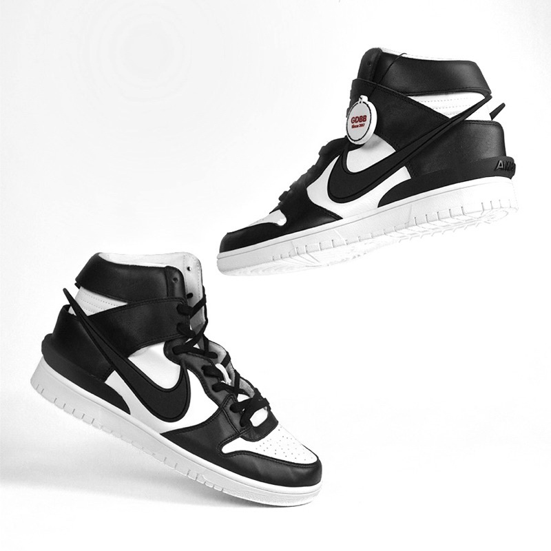 Sneakers Dunk High x AMBUSH High Ambush Blackwhite Sepatu Vv2