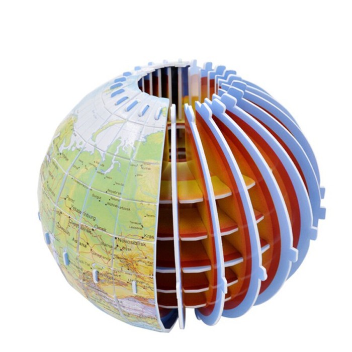 Mainan Edukasi 3D Puzzle GLOBE MODEL Bola Peta Dunia
