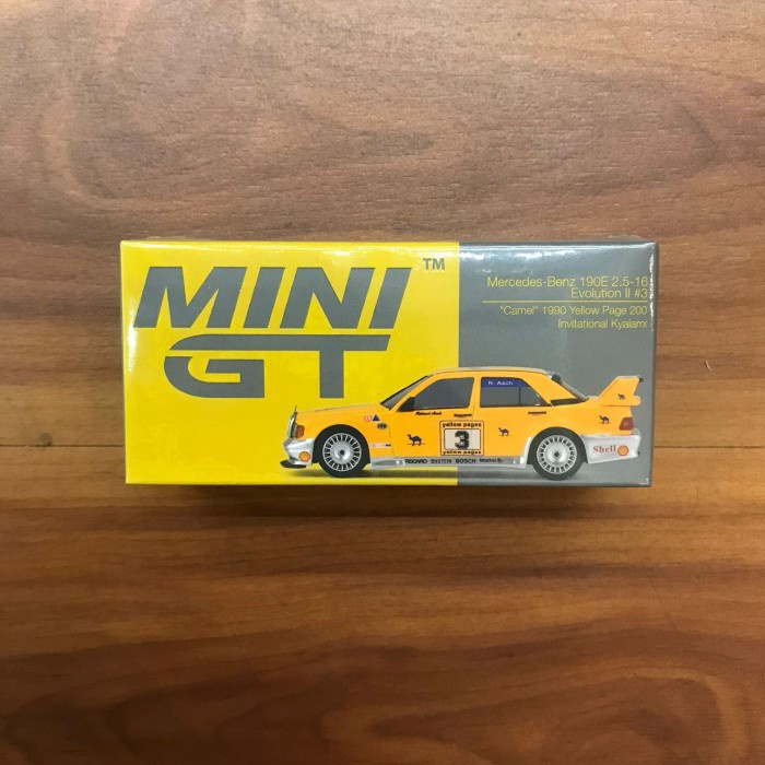 MINI GT minigt 187 MERCEDES BENZ 190E EVOLUTION 3 CAMEL 1990
