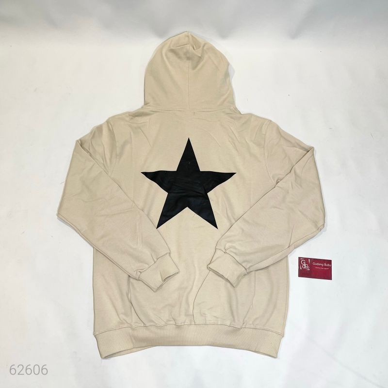 Vs Hoodie Fear Of God FOG Essentials SS20 Star Logo Back Sand BNIP Vv2