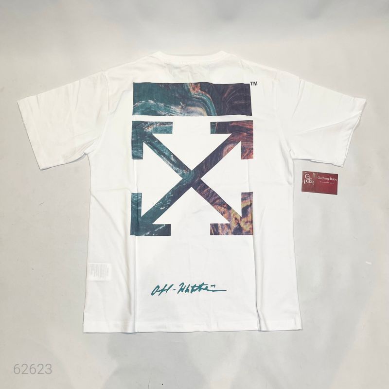 Vs Tshirt Offwhite Off White Diag Arrow Aurora Galaxy White BNIP Vv2