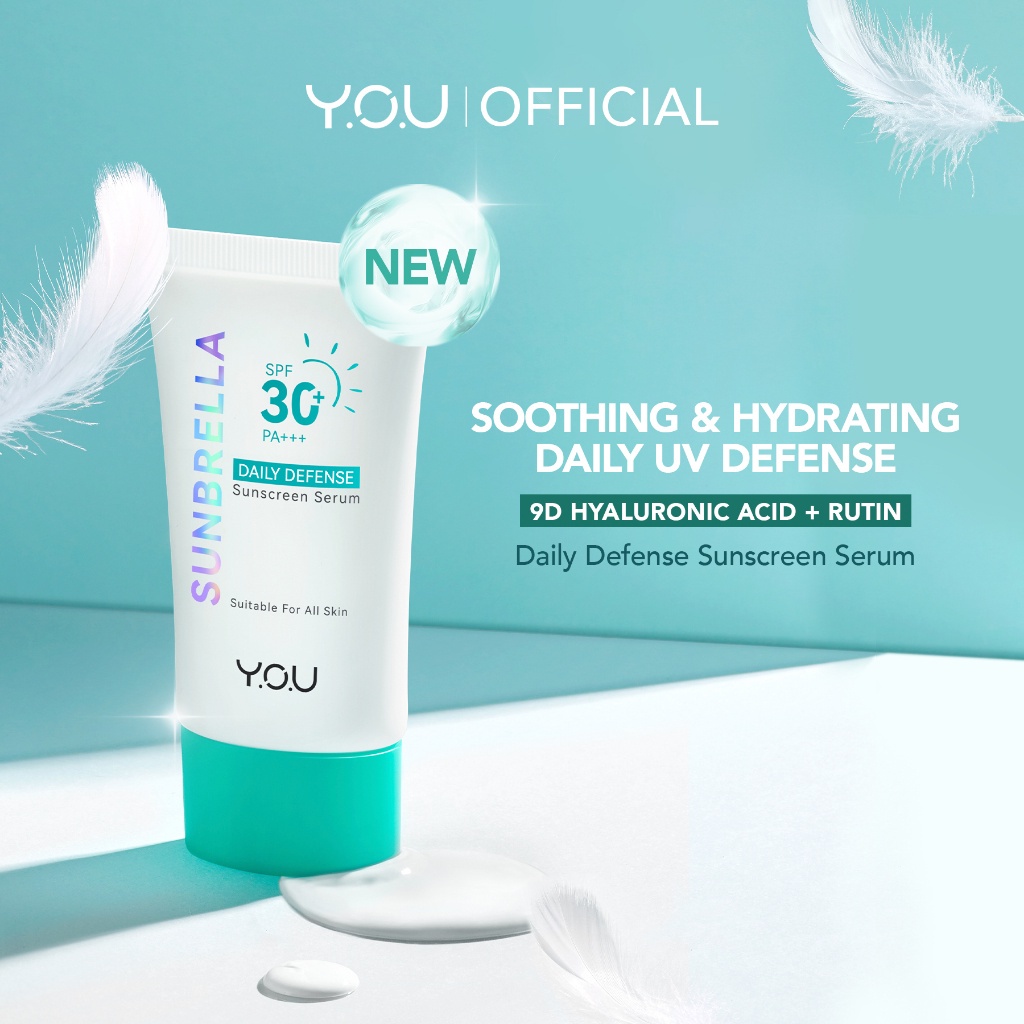 CS88 YOU Sunbrella Daily Defense Sunscreen Serum SPF 30 | Tabir Surya UVA UVB Blue Light | Lightweig