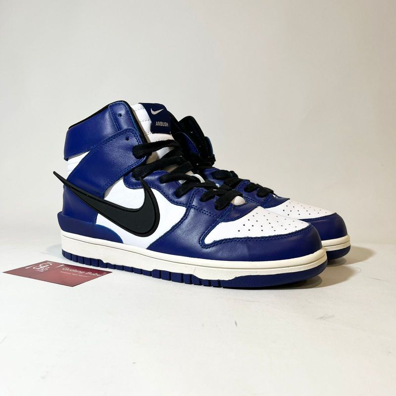 Sneakers Dunk High AMBUSH Deep Royal Blue Ocean Dunk x AMBUSH Sepatu Vv2