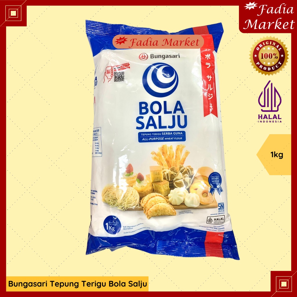 

Bungasari Tepung Terigu Serba Guna Wheat Flour Bola Salju 1kg