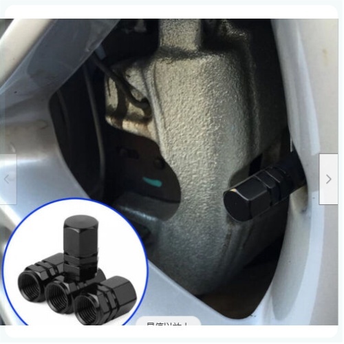 AQTQAQ Tutup Pentil Ban Mobil Motor Hex Valve Cap Aluminium 4 PCS