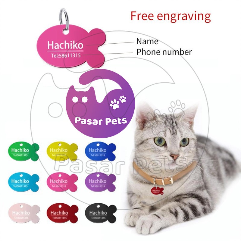 Kalung Kucing Nama Kucing Custom Kucing Anjing Nama