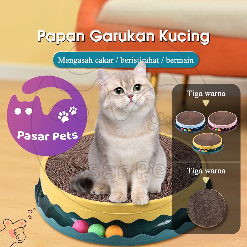 Cat Scratcher Box Garukan Kucing Cat Scratcher Papan Garukan Kucing Mainan Kucing