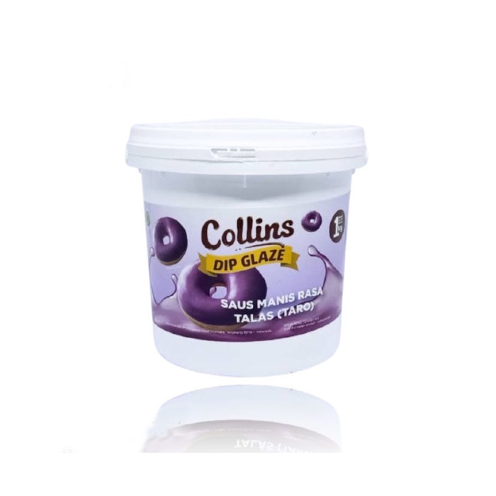 

Collins Dip Glaze Taro 1 KG - Collin Saus Manis Rasa Talas