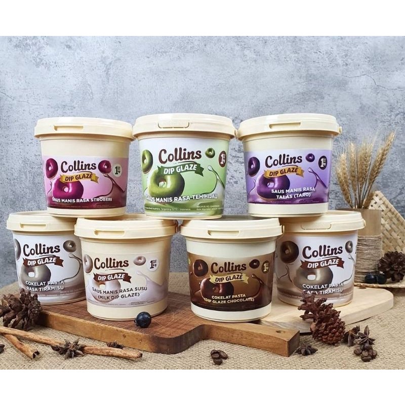 

Collins Dip Glaze Selai Topping Donut 1 Kg Semua Varian