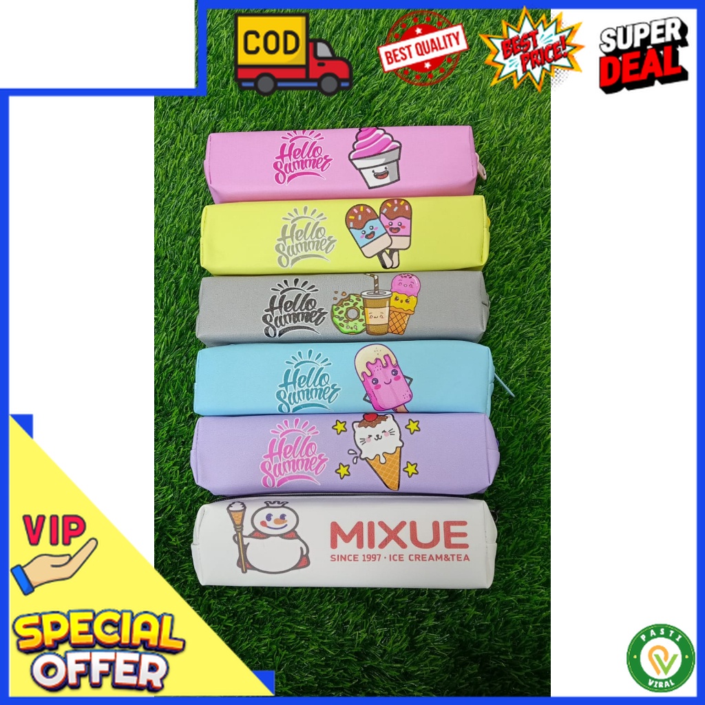 

Tepak Tempat Pensil Anak Perempuan dan anak Laki Lucu Karakter Ice Cream / Stationery Organizer / Tempat Alat Tulis